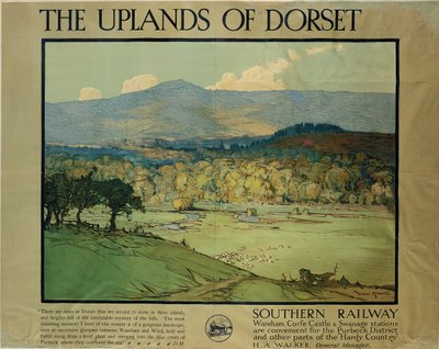 Las tierras altas de Dorset, c.1924 de Donald (after) Maxwell