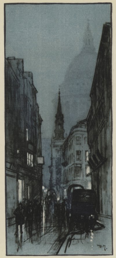 Catedral de San Pablo, desde Watling Street de Donald Maxwell