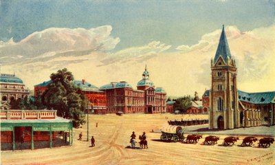 Plaza de la Iglesia, Pretoria, 1902 de Donald McCracken