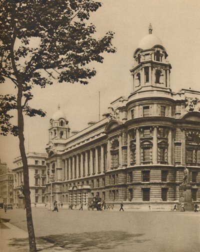 El Cerebro de la Defensa: Oficina de Guerra Británica en Whitehall, c1935 de Donald McLeish
