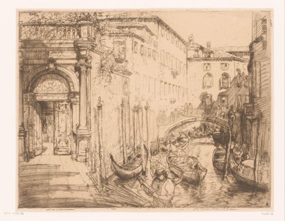 Ver en Venecia 1911 (El Palacio Blanco) el palacio blanco de Donald Shaw MacLaughlan (signed by artist)