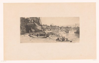 Havengezichte Boulogne-sur-Mer El Puerto de Boulogne-sur-Mer de Donald Shaw MacLaughlan (signed by artist)