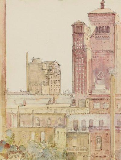 Chicago, azoteas cerca de Allerton House de Donald Shaw MacLaughlan