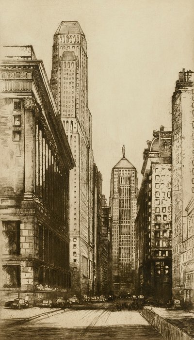 Chicago, el corazón de Chicago (noche) de Donald Shaw MacLaughlan
