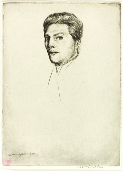 Punta seca número cinco: Retrato de Donald Shaw MacLaughlan