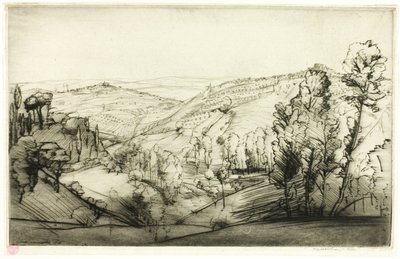 Campos de San Gimignano de Donald Shaw MacLaughlan