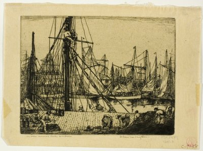 Barcos de Pesca, Boulogne-sur-Mer de Donald Shaw MacLaughlan