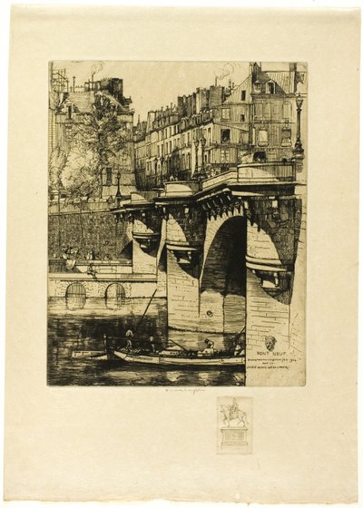 Le Pont Neuf, París (con remarque) de Donald Shaw MacLaughlan