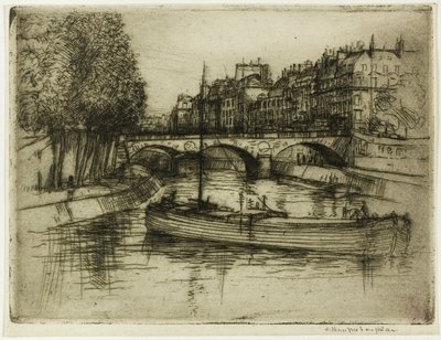Le Pont St. Michel, París de Donald Shaw MacLaughlan