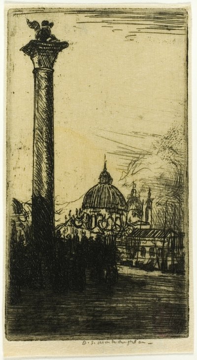 Columna del León, Venecia de Donald Shaw MacLaughlan