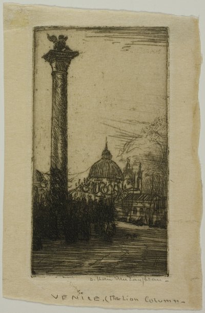 Columna del León, Venecia de Donald Shaw MacLaughlan