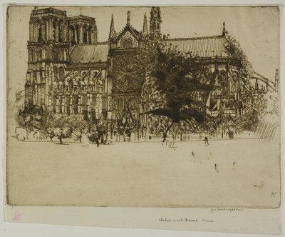 Notre Dame, París de Donald Shaw MacLaughlan