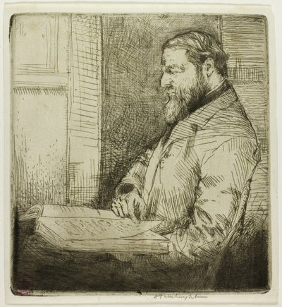 Retrato de estudiante francés de Donald Shaw MacLaughlan