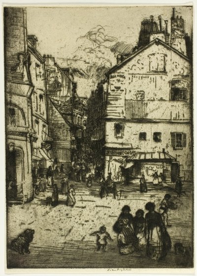 Rue Mouffetard, París de Donald Shaw MacLaughlan