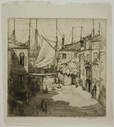 Astillero de velas, Venecia de Donald Shaw MacLaughlan