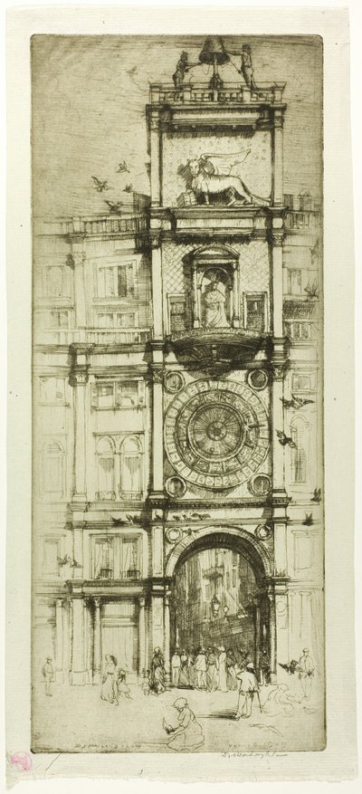 La torre del reloj, Venecia de Donald Shaw MacLaughlan