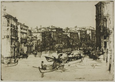 El mercado, Venecia de Donald Shaw MacLaughlan