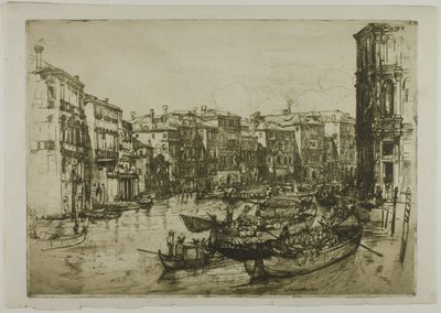 El mercado, Venecia de Donald Shaw MacLaughlan
