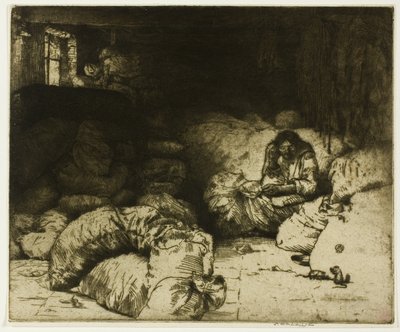 El vendedor de trapos dormido de Donald Shaw MacLaughlan