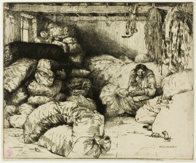 El vendedor de trapos dormido de Donald Shaw MacLaughlan