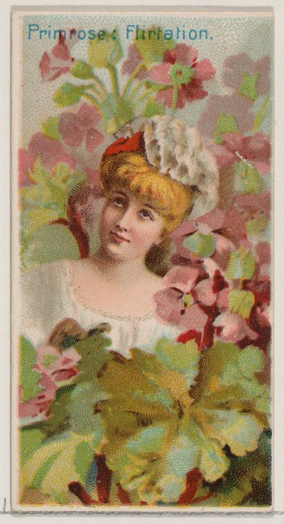 Primavera: Coqueteo, de la serie Bellezas Florales y Lenguaje de las Flores N75 para Du... de Donaldson Brothers