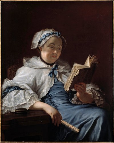 Retrato de Madame Nonotte (pintura de Donat Nonotte) de Donat Nonotte