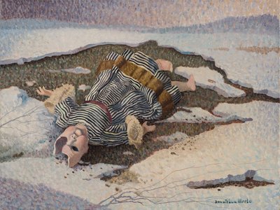 Muñeca abandonada, c.1981 (óleo sobre lienzo) de Donatella Merlo