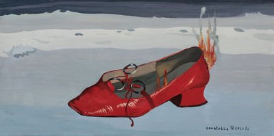 La zapatilla roja de Donatella Merlo