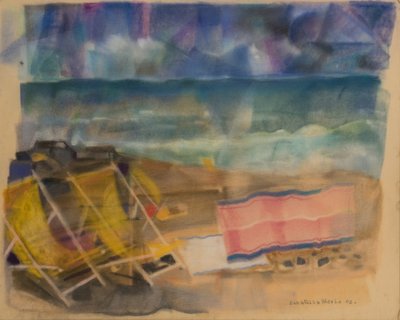 Thunderstorm coming soon, 2002 (pastel sobre papel aterciopelado) de Donatella Merlo