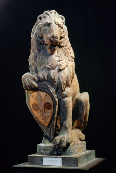 León heráldico, 1420 de Donatello
