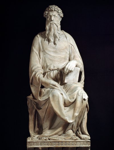 San Juan Evangelista. Escultura de mármol de Donatello