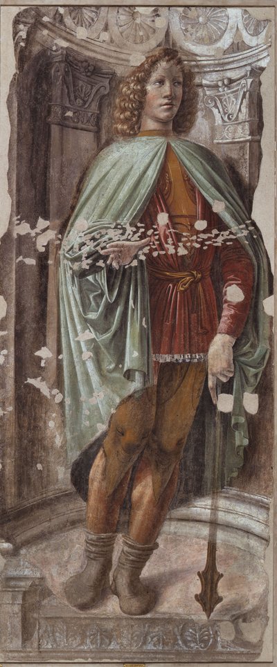 Hombre con una maza, ca 1487-1488 de Donato Bramante