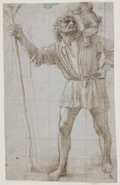 San Cristóbal con el Niño Jesús de Donato Bramante