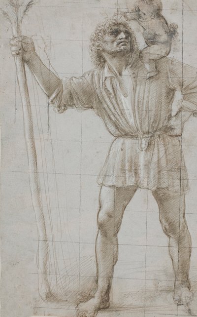 San Cristóbal con el Niño Jesús, c. 1490 de Donato Bramante