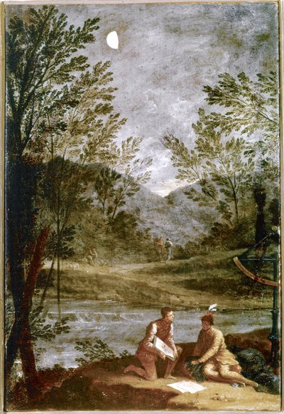 Observación astronómica. 1711. (óleo sobre lienzo) de Donato Creti