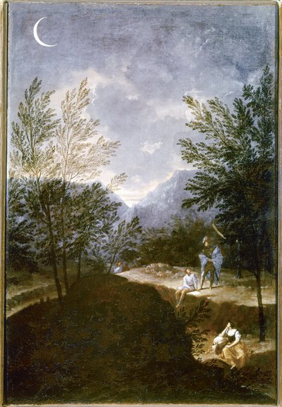 Observación astronómica. 1711. (óleo sobre lienzo ) de Donato Creti