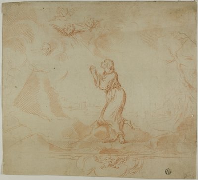 Mujer en éxtasis y Putti de Donato Creti