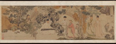 Reunión exaltada en los bosques verdes, c.1620 de Dong Qichang