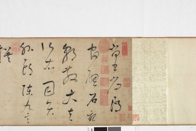 Copia a Mano Alzada de la Escritura de la Piedra de Zhang Xu de Dong Qichang