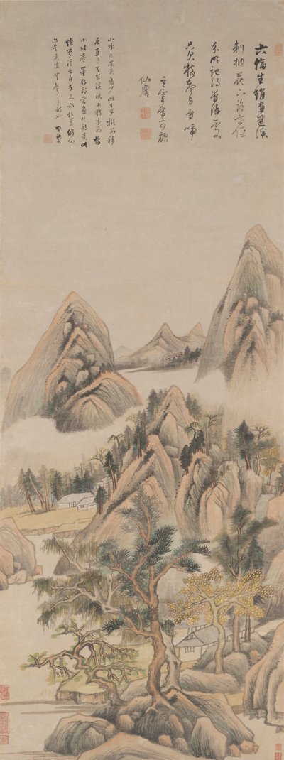 Reminiscencia del río Jian de Dong Qichang