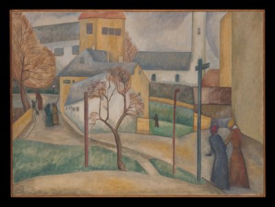 Village Street (A veces) Invierno de Dora Bromberger