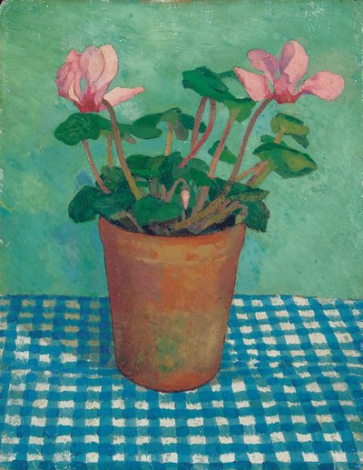 Ciclamen en una maceta de Dora Carrington