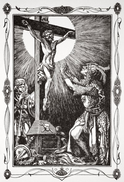La conversión de Sir Palamides, 1905 de Dora Curtis