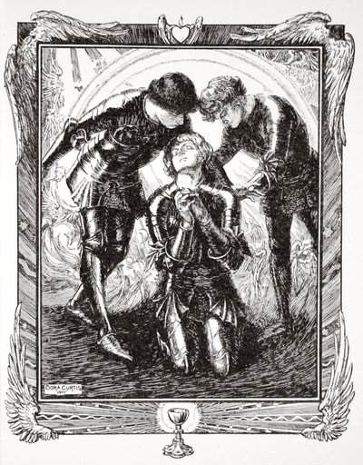 Entonces fueron a Sir Galahad, 1905 de Dora Curtis