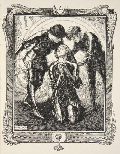 Entonces fueron a Sir Galahad, ilustración de 