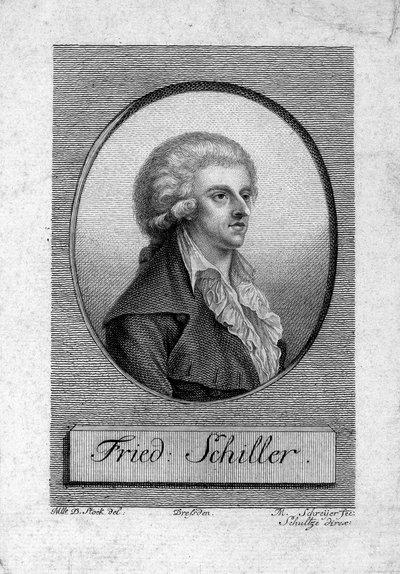 Retrato de Friedrich von Schiller de Dora Stock