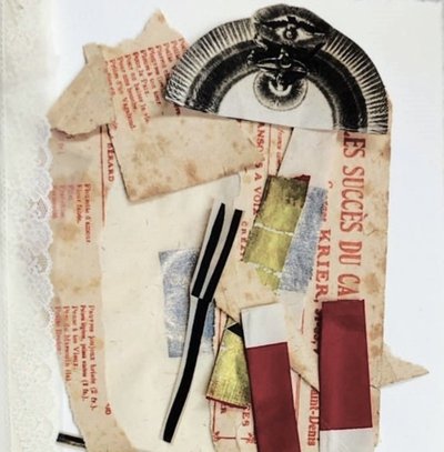 Collage abstracto de ojos de Doris Schmitz