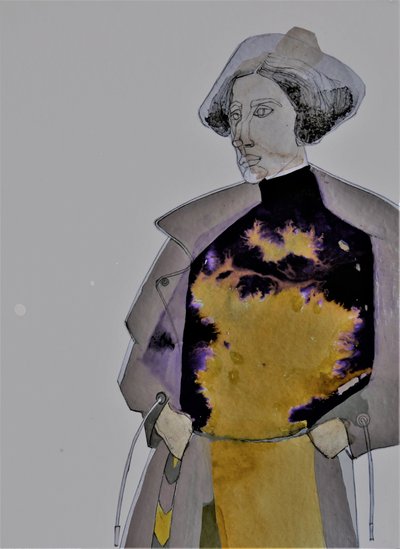 Retrato de moda abstracto de Doris Schmitz