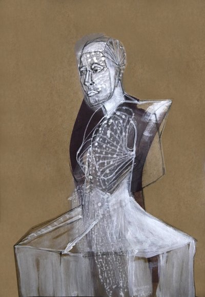 Retrato abstracto de una mujer de Doris Schmitz