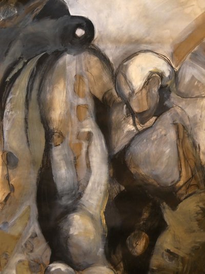 Las figuras abstractas se abrazan de Doris Schmitz
